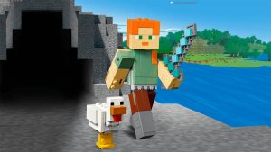 21149 BigFig Alex with Chicken (Большие фигурки Minecraft, Алекс с цыплёнком)