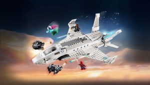 76130 Stark Jet and the Drone Attack (Реактивный самолёт Старка и атака дрона)