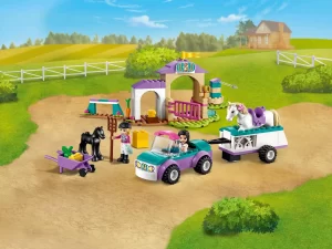 41441 Horse Training and Trailer (Тренировка лошади и прицеп для перевозки)