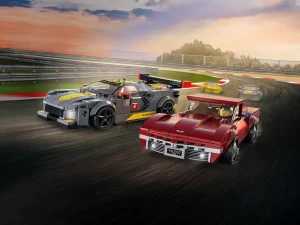 76903 Chevrolet Corvette C8.R Race Car and 1969 Chevrolet Corvette