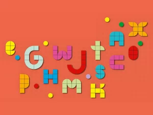 41950 Lots of DOTS – Lettering (Большой набор тайлов: буквы)