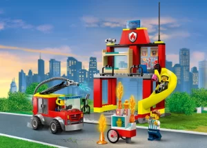 60375 Fire Station and Fire Truck (Пожарная часть и пожарная машина)