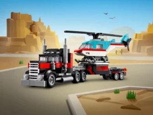 31146 Flatbed Truck with Helicopter (Бортовой грузовик с вертолетом)