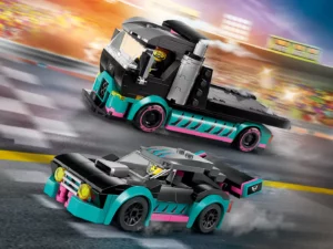 60406 Race Car and Car Carrier Truck (Гоночный автомобиль и эвакуатор)