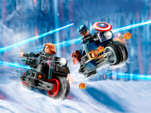 76260 Black Widow & Captain America Motorcycles (Черная вдова и Капитан Америка на мотоциклах)
