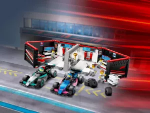 60444 F1 Garage & Mercedes-AMG & Alpine Cars (Гараж с машинами Mercedes-AMG и Alpine)