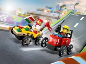 60458 Pizza vs. Fire Truck Race Car Pack (Пицца против пожарной машины)