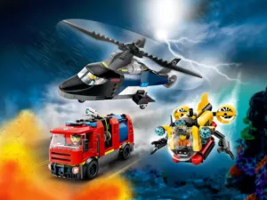 60462 Helicopter, Fire Truck & Submarine Remix (Вертолет, пожарная машина и подводная лодка)