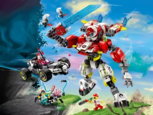 71497 Cooper's Tiger Mech & Zero's Hot Rod Car (Робот-тигр Купера и Hot Rod машина Зеро)
